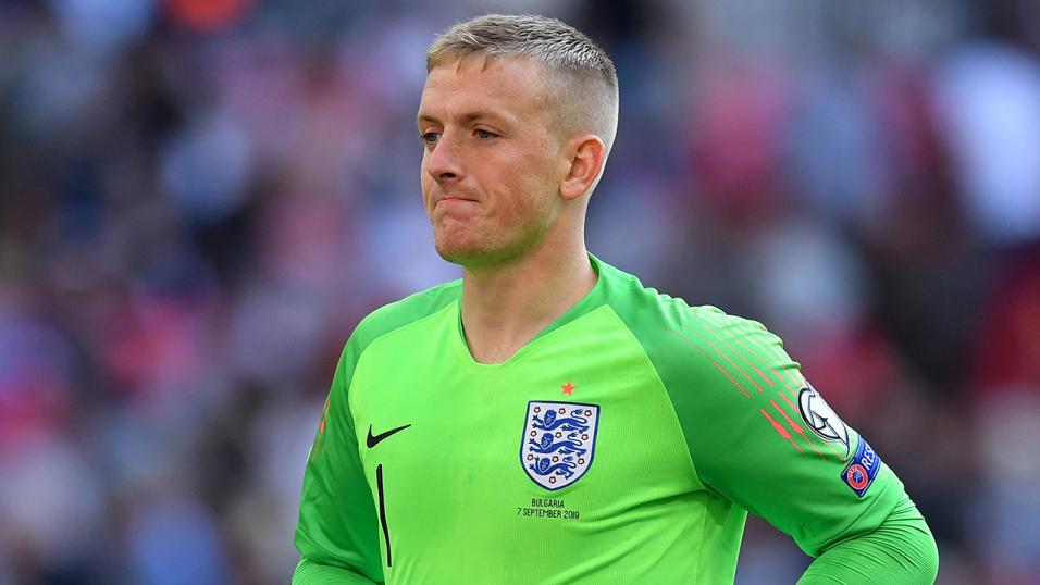 England goalkeeper Jordan Pickford
